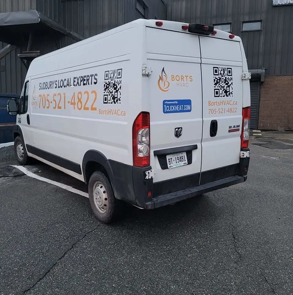 Borts-HVAC van work