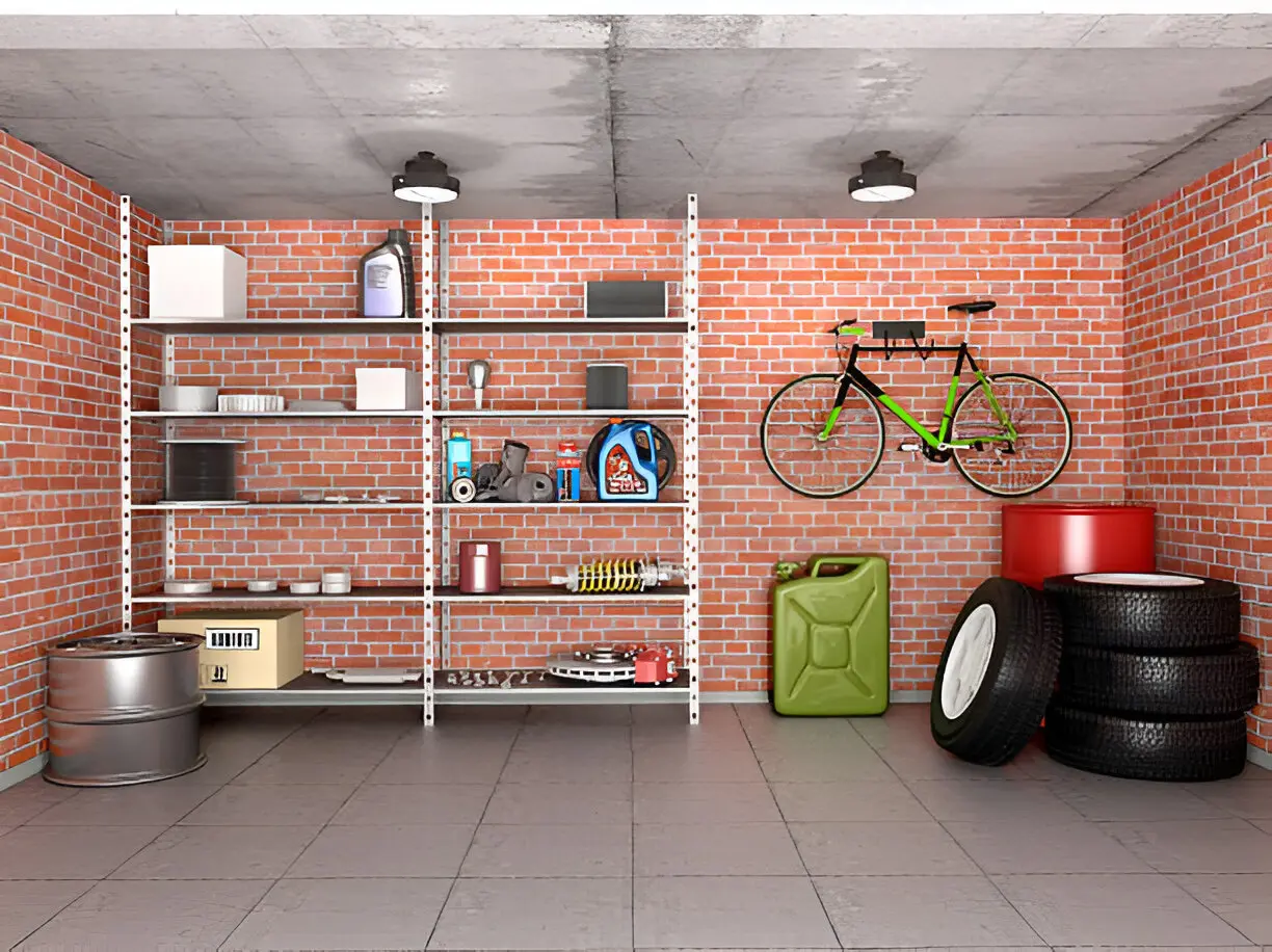 Garage_heating with bike mount