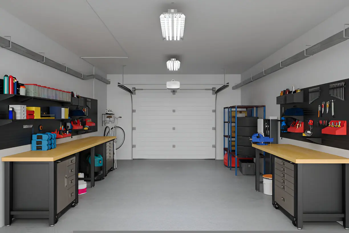 Garage_heating well organized