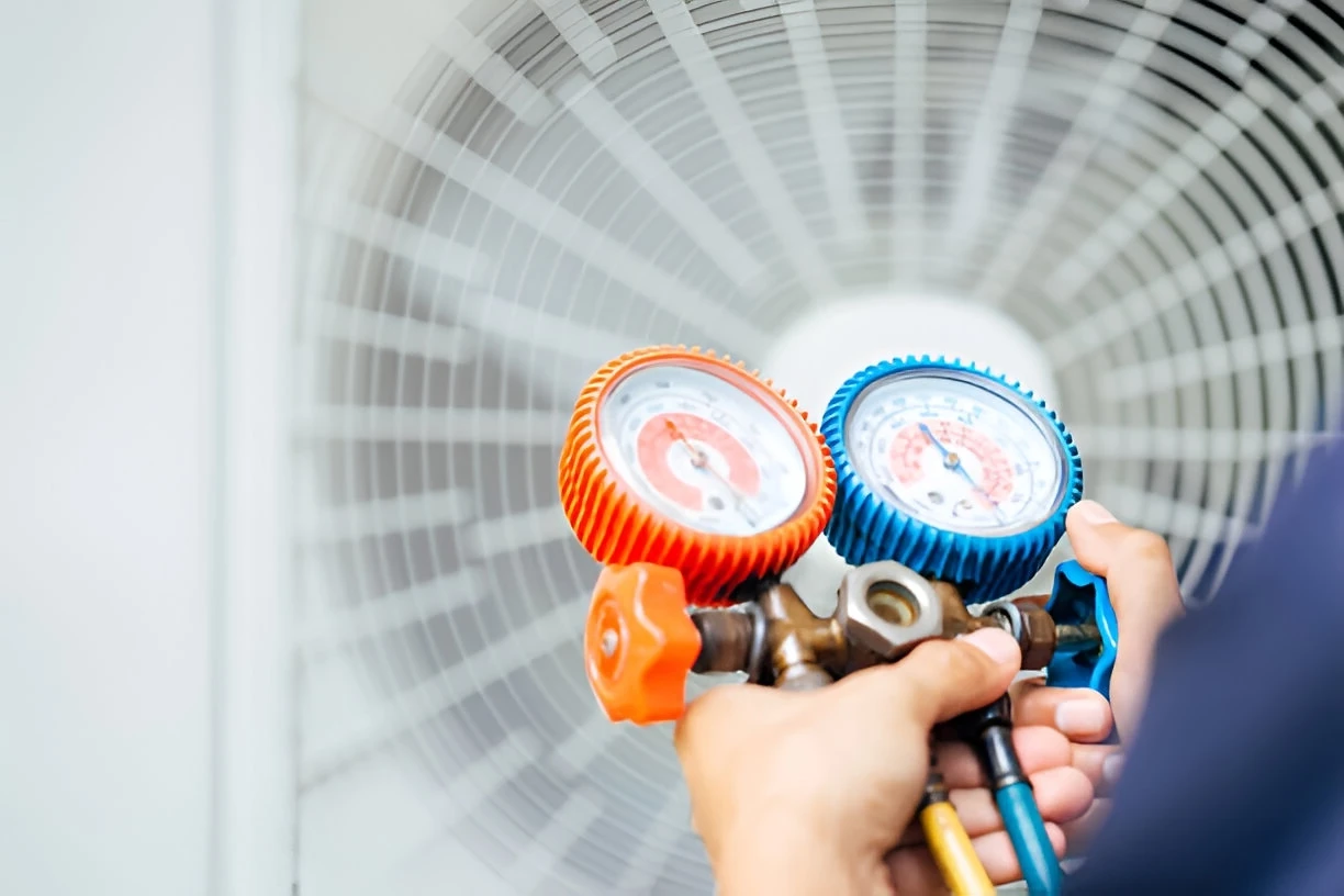 heat pump gas levels measurement