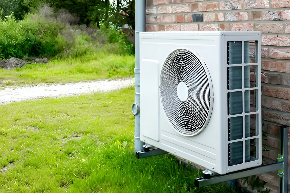 heat pump outside