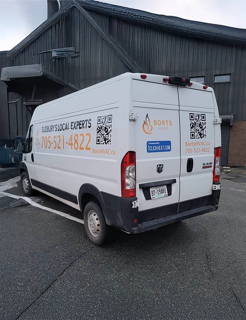 Borts HVAC van
