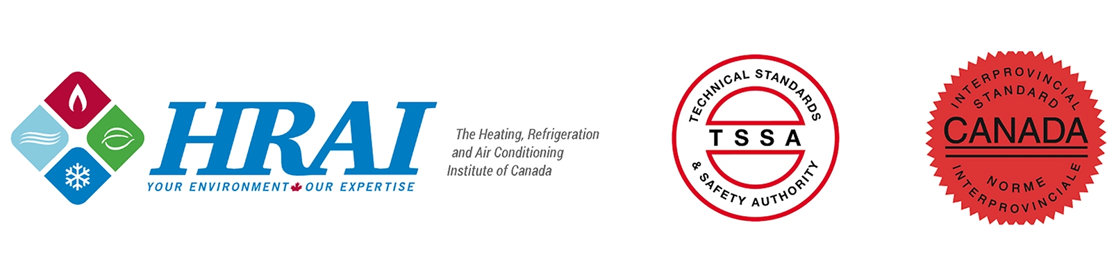 Certified HVAC contractor trust badges