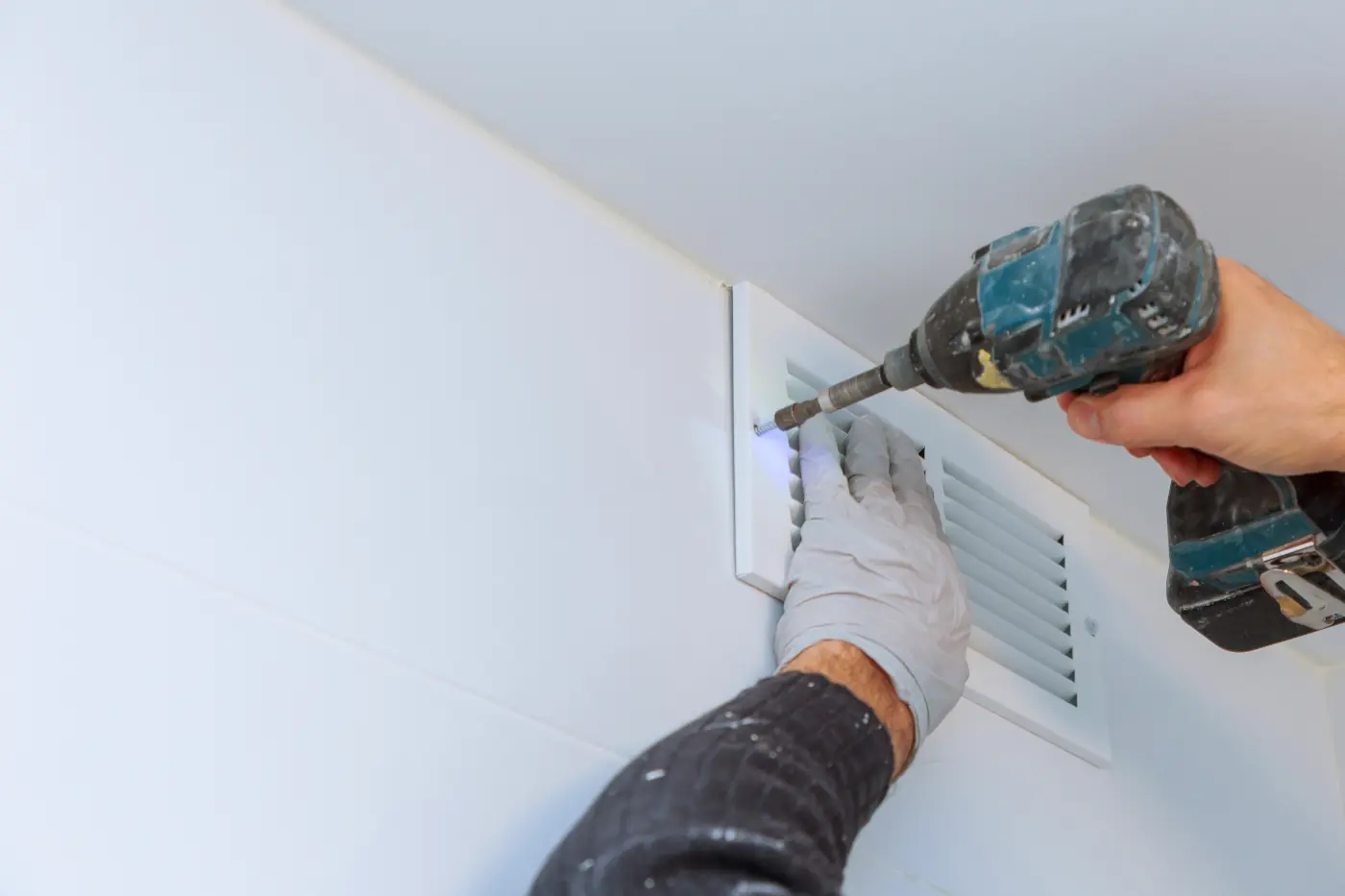 Residential HVAC unit maintenance