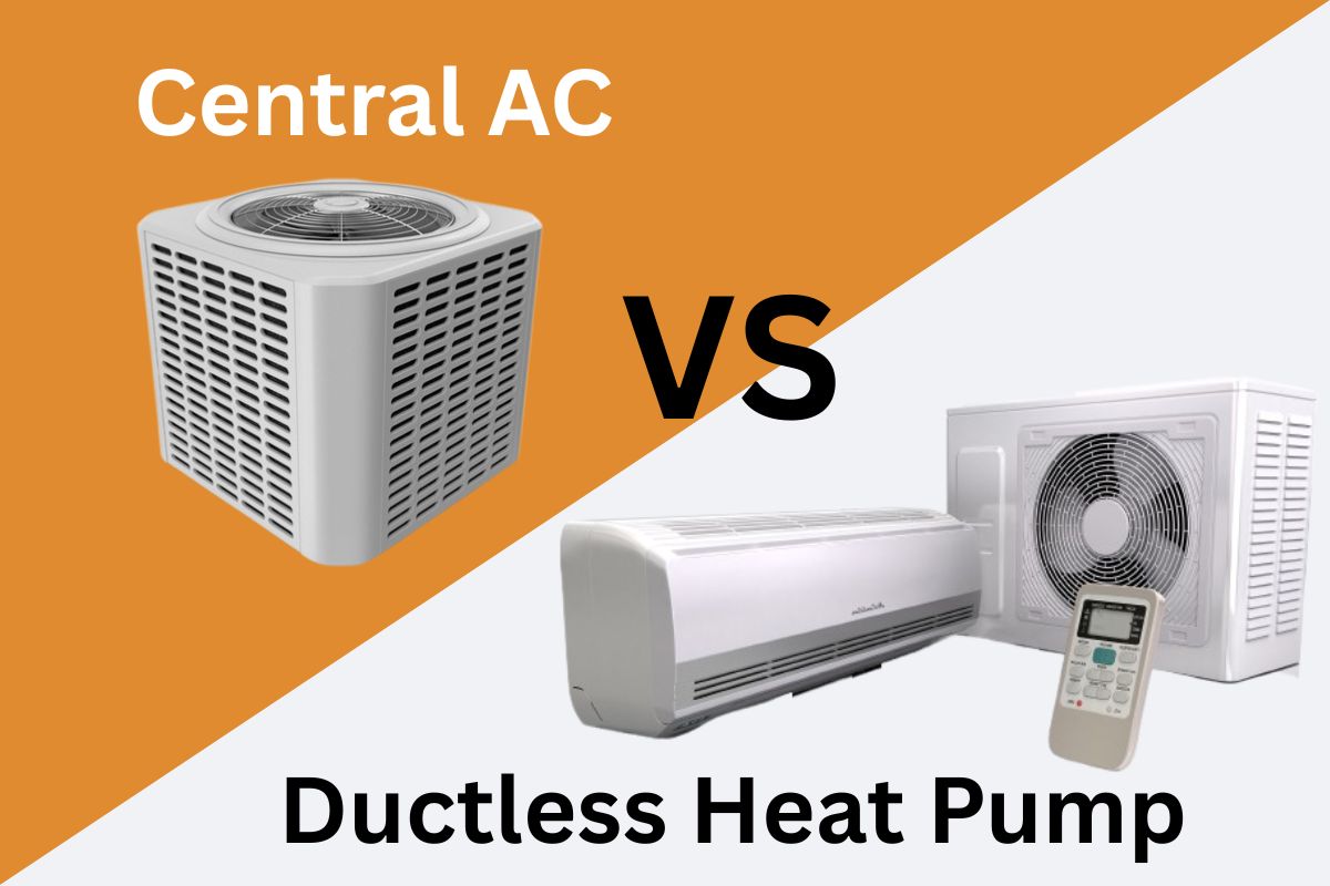 ductless heat pump vs central ac
